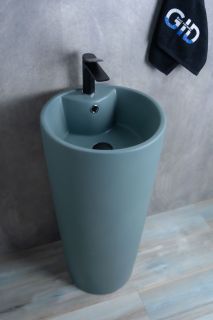 Раковина Gid Nb131gm (зеленая хаки) 81116 накладная зеленая хаки 40x40x84